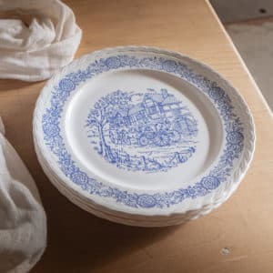 Lot de 4 assiettes « Indigo »