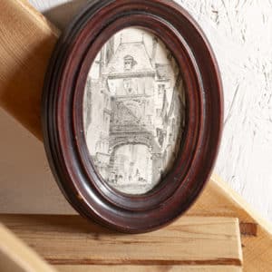 Cadre ovale en bois « Mathilde »