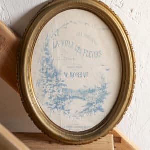 Cadre ovale en bois « Mélodie »