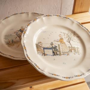 Lot de 2 assiettes « Madeleine »