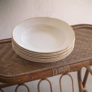 Lot de 6 assiettes creuses « Charlotte »