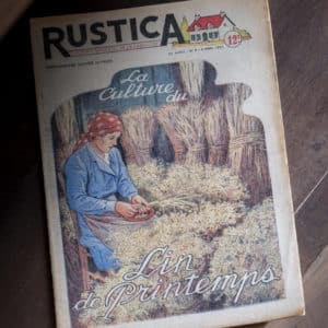 Magazine ancien « Rustica – Culture du lin de printemps – 1951 »