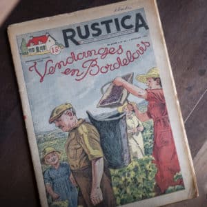 Magazine ancien « Rustica – Vendanges en Bordelais – 1951 »