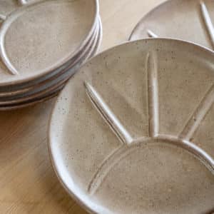 Lot de 6 assiettes « Marguerite »