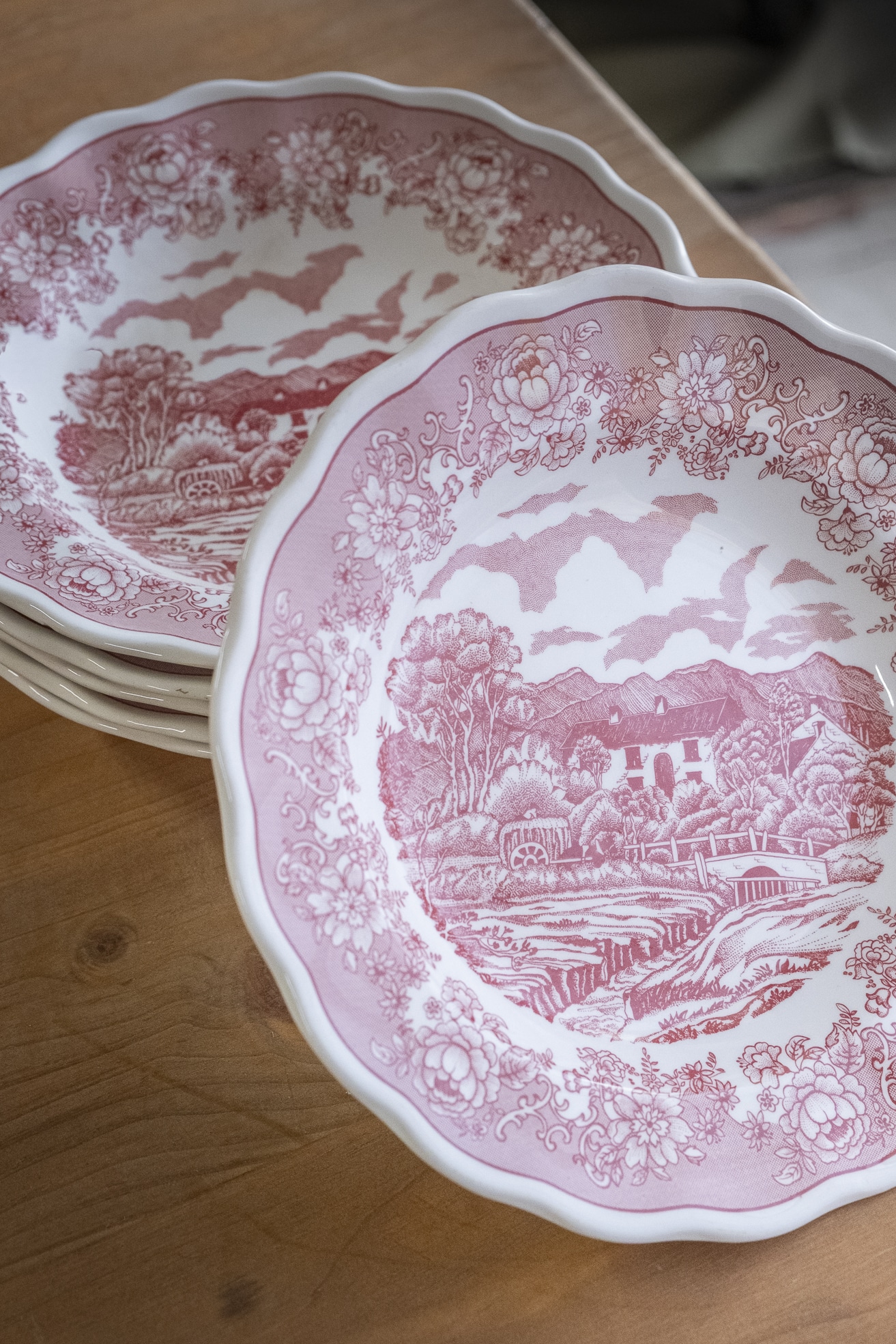 Lot de 7 assiettes creuses « Manon »