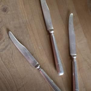 Lot de 8 couteaux en métal argenté « Strand »