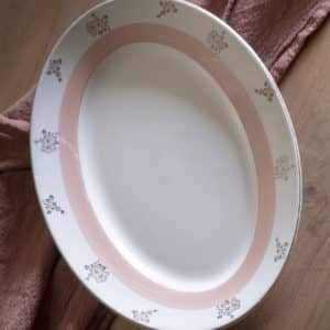 Plat ovale en porcelaine « Jeanne »