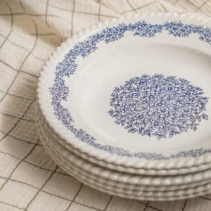 Lot de 5 assiettes creuses « Indigo »