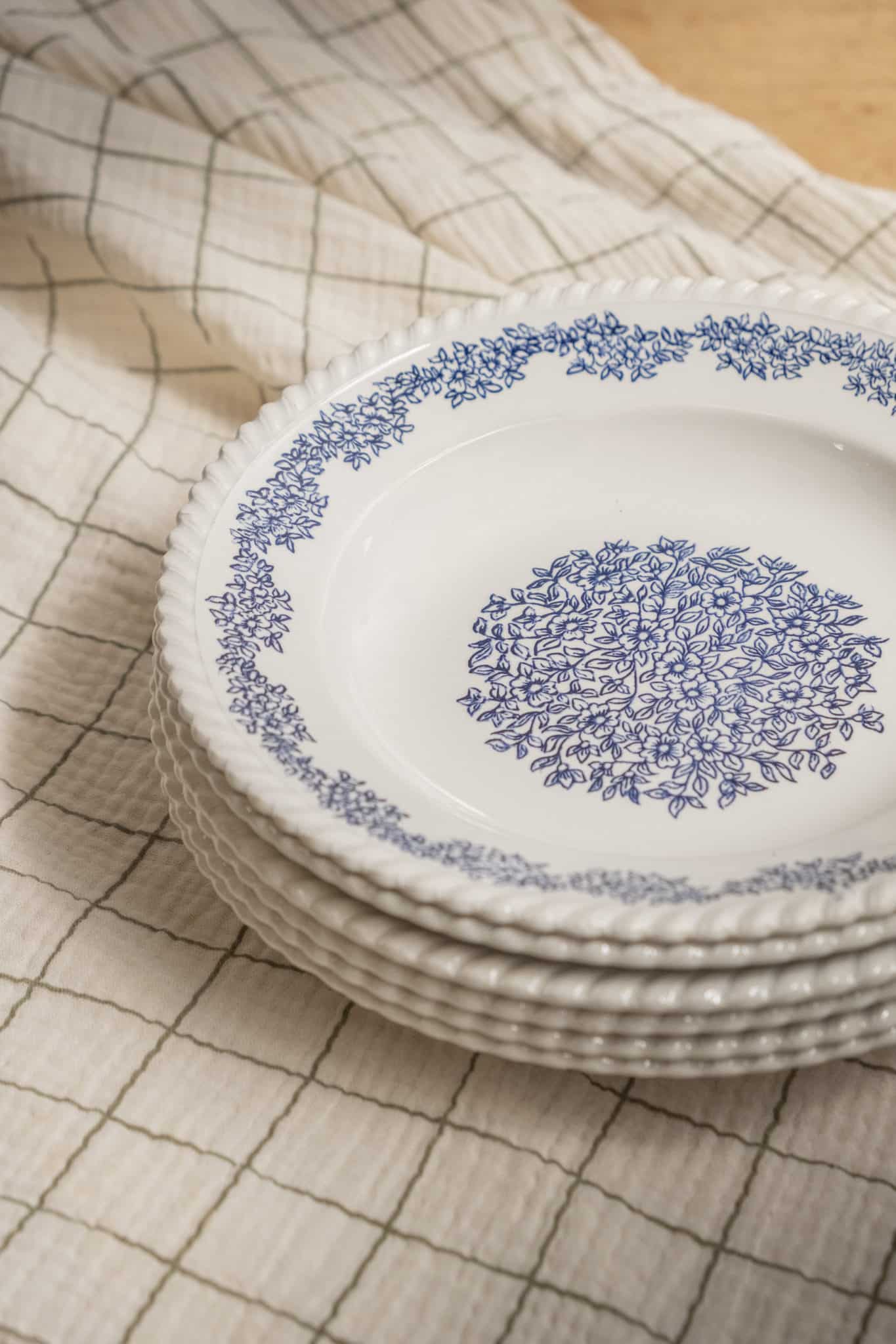 Lot de 5 assiettes creuses « Indigo »