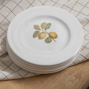 Lot de 5 assiettes plates « Verger »