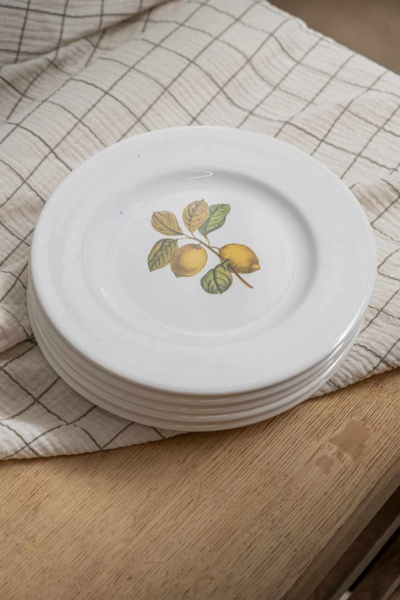 Lot de 5 assiettes plates « Verger »