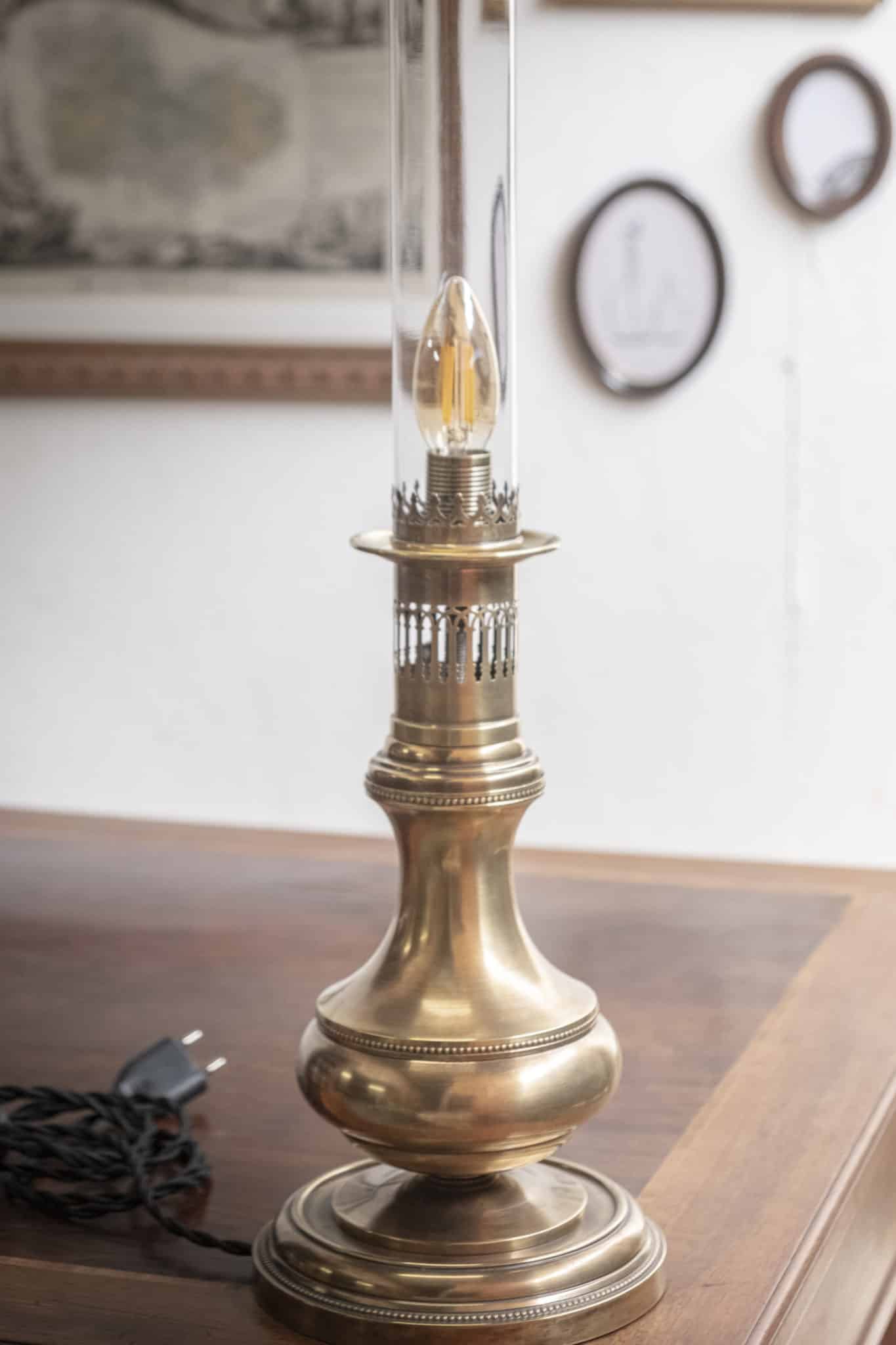 Lampe à pétrole électrifiée « Éléonore »