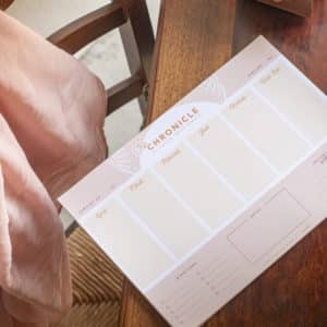 Semainier A4 « Madeleine »
