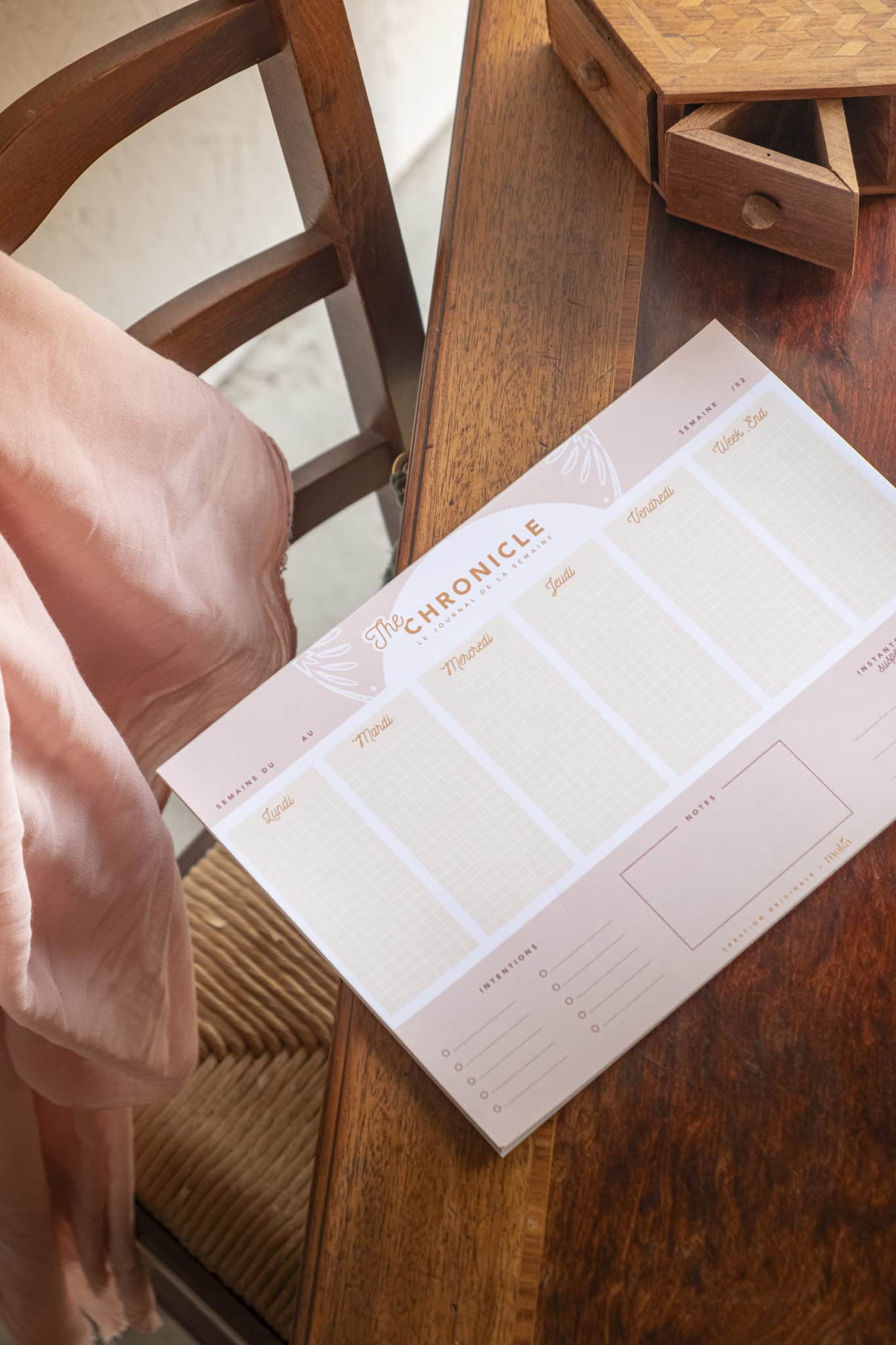Semainier A4 « Madeleine »