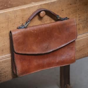 Petit cartable en cuir « Agathe »