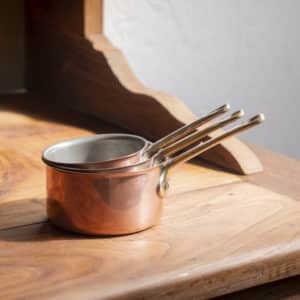 Lot de 3 casseroles en cuivre "Joséphine"