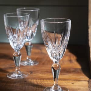 Lot de 3 verres à pied "Blandine"