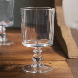 Lot de 8 verres à pied en cristal "Claire"