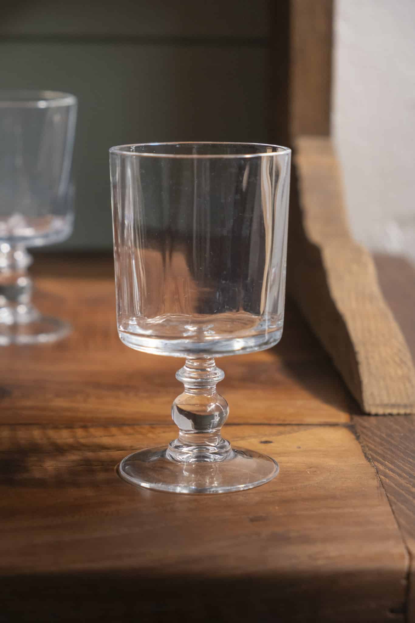 Lot de 8 verres à pied en cristal "Claire"