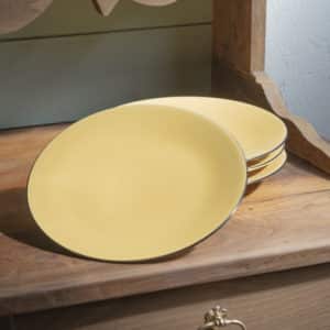 Lot de 4 grandes assiettes "Dominique"