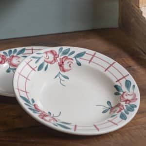 Lot de 2 assiettes creuses Sarreguemines "Camille"
