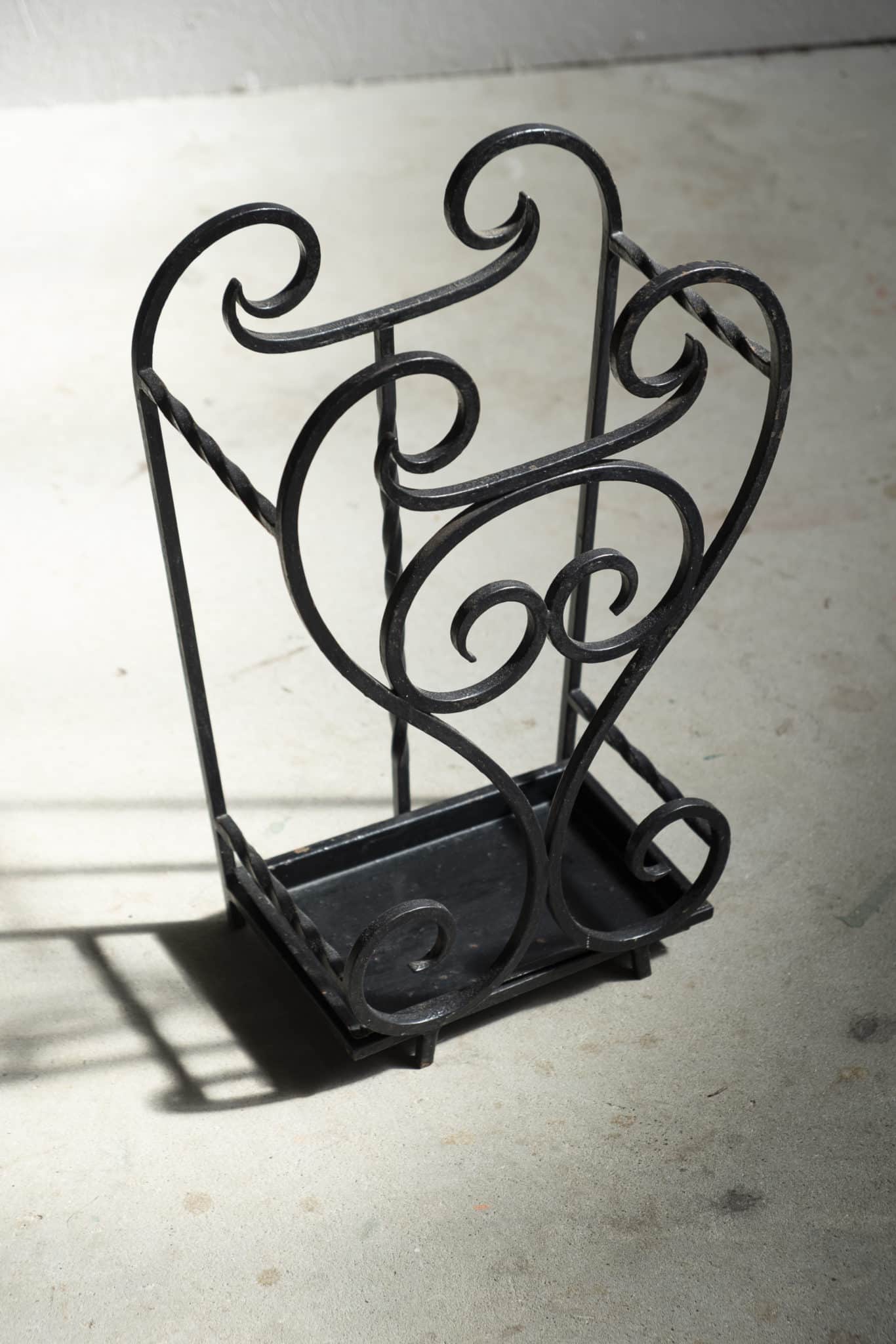 Porte-parapluie en fer forgé "Roseline"